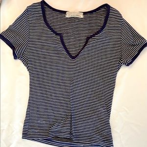 Urban Outfitters Navy Crop top